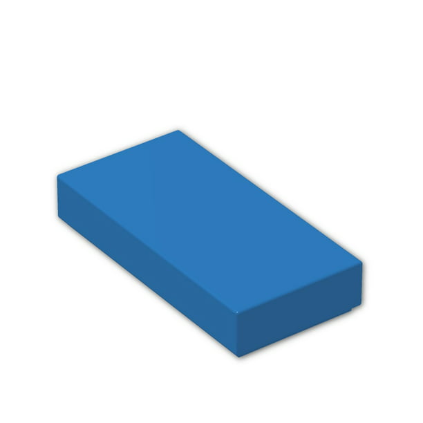 LEGO  X 100 Light Trans Blue 1x2 Tile Brand New. 3069b